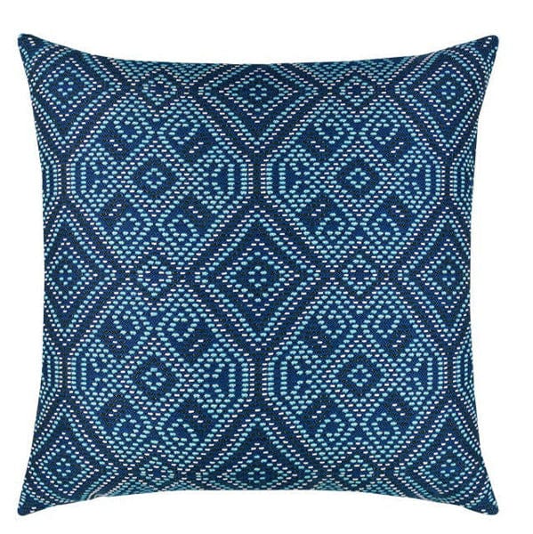 ELAINE SMITH INC. Outdoor Pillow Midnight Tile 20&quot; X 20&quot; Outdoor Pillow