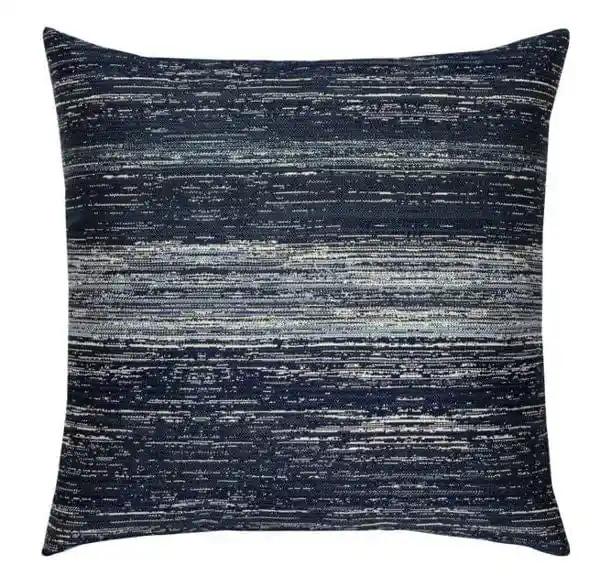 ELAINE SMITH INC. Outdoor Pillow Textured Indigo Quadrant Outdoor Pillow