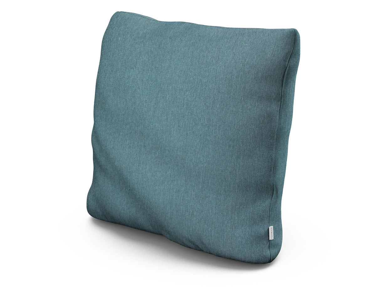 POLYWOOD 22" Outdoor Throw Pillow in Ocean Teal