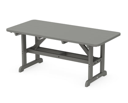 POLYWOOD Park 33" x 70" Harvester Picnic Table in Slate Grey