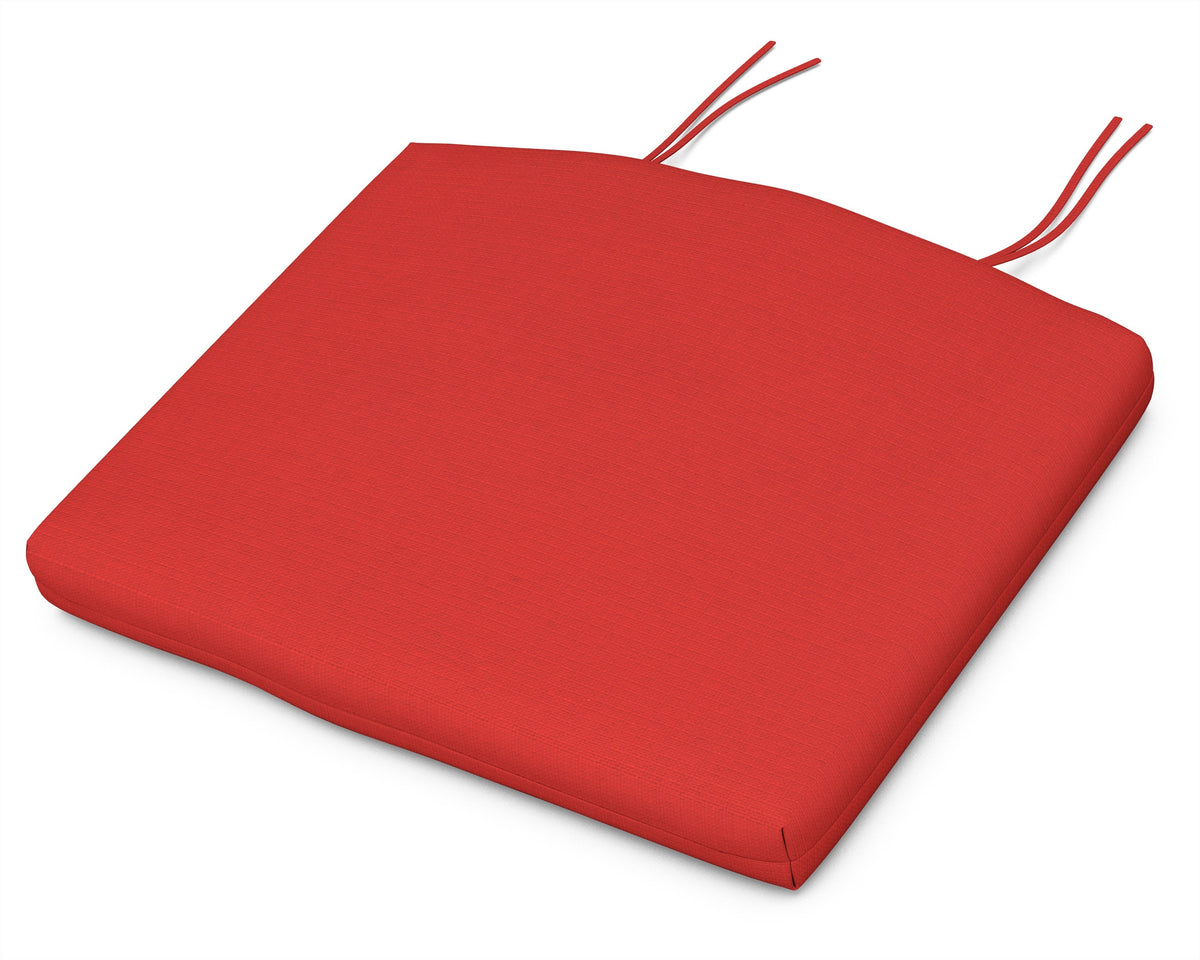 POLYWOOD Standard Seat Cushion 18.5"D x 24"W x 2.5"H in Crimson Linen