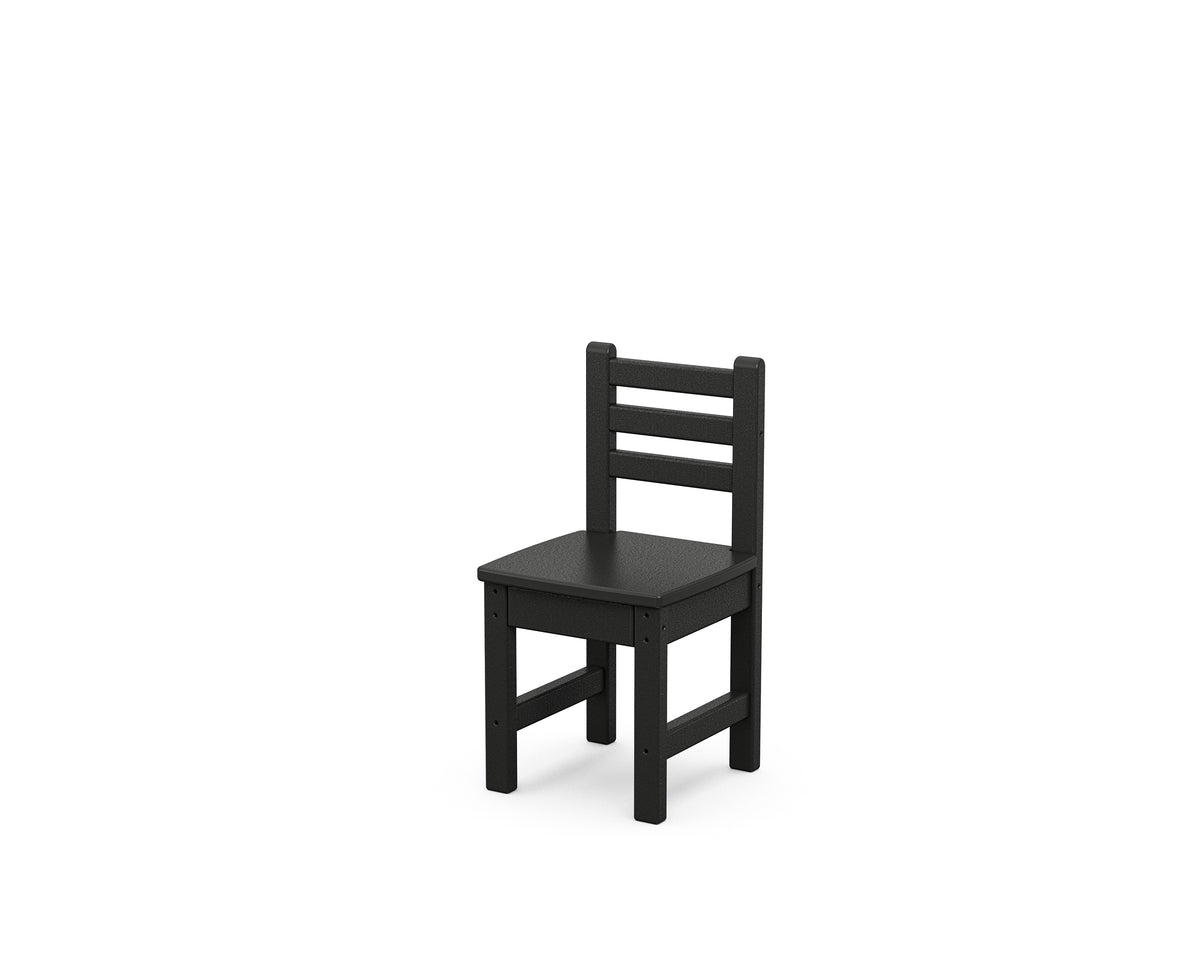 POLYWOOD Toddler Lakeside Dining Chair in Black