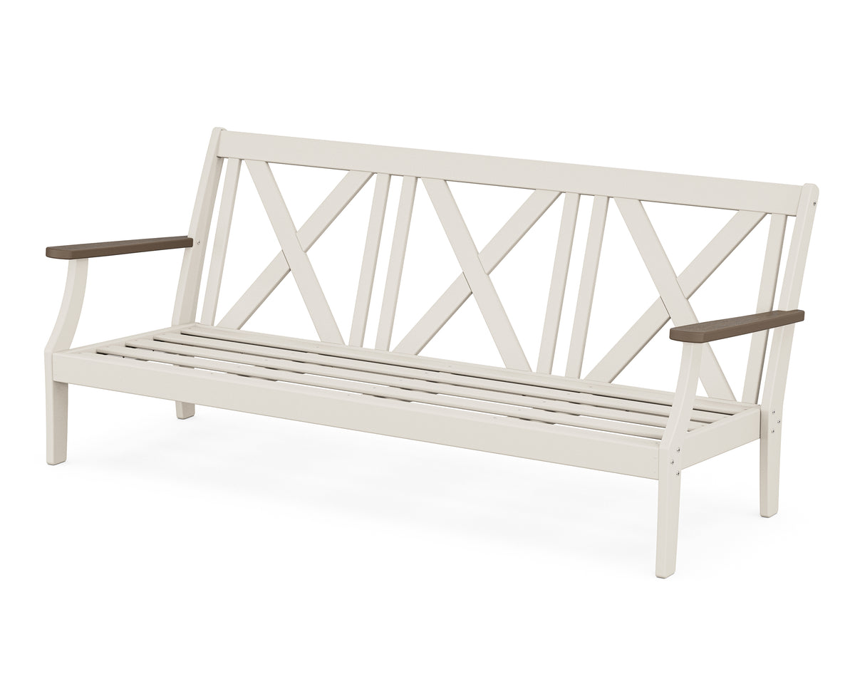 POLYWOOD Braxton Deep Seating Sofa Frame in Sand / Kona