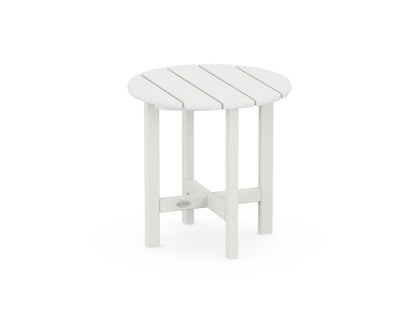 POLYWOOD Round 18" Side Table in Vintage White