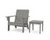 POLYWOOD Eastport Lounge Chair 2-Piece Set in Slate Grey