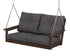 POLYWOOD Vineyard Deep Seating Swing in Mahogany / Ash Charcoal
