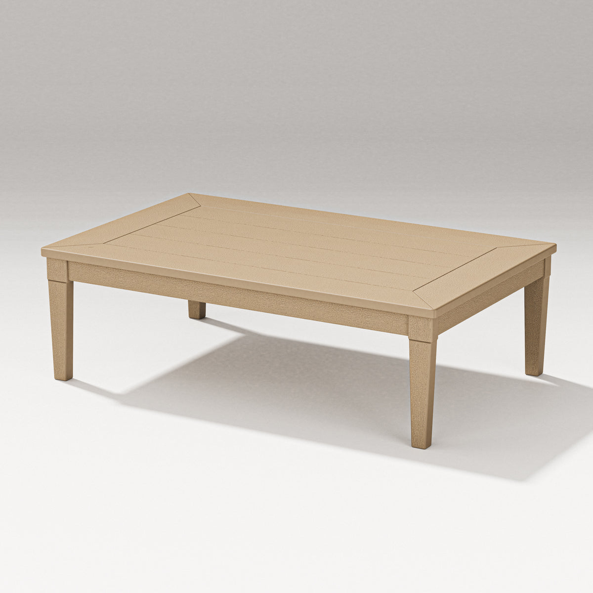 POLYWOOD Estate Rectangular Coffee Table in Vintage Sahara