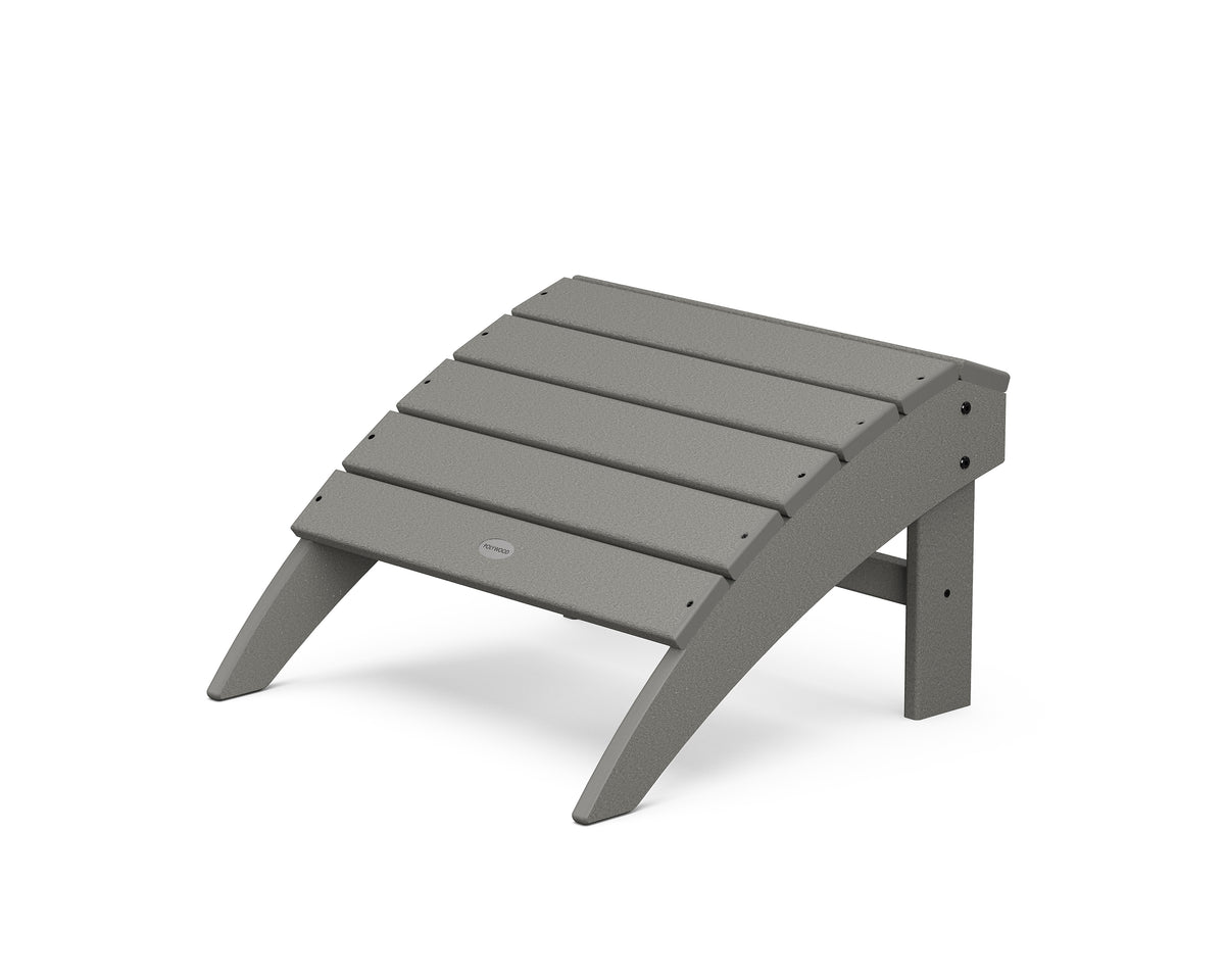 POLYWOOD Vineyard Adirondack Ottoman in Slate Grey