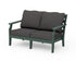 POLYWOOD Savannah Deep Seating Loveseat in Green / Ash Charcoal