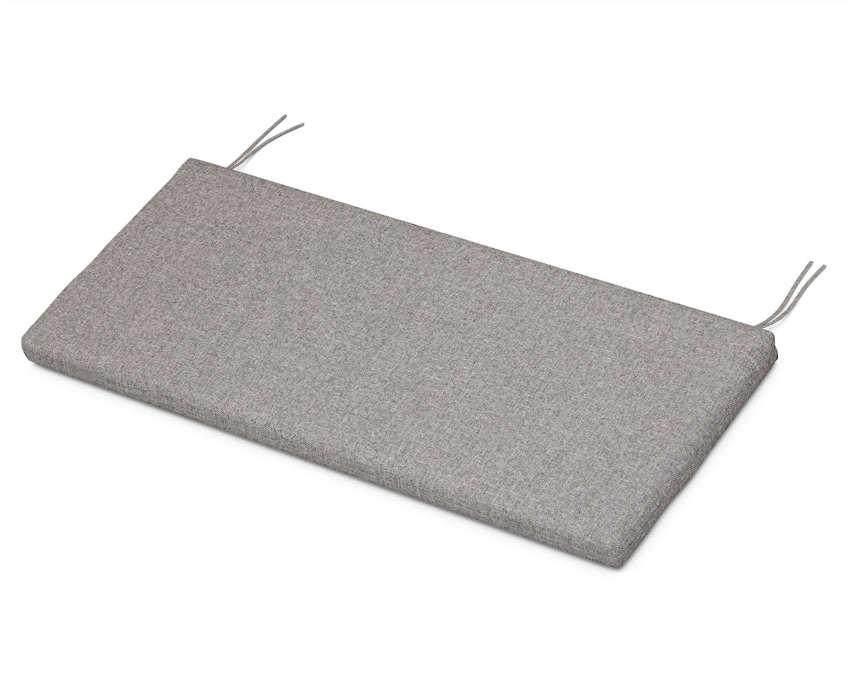 POLYWOOD Bench Seat Cushion - 17.25"D x 44.5"W x 2.5"H in Grey Mist