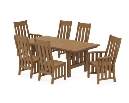 POLYWOOD Acadia 7-Piece Dining Set in Natural