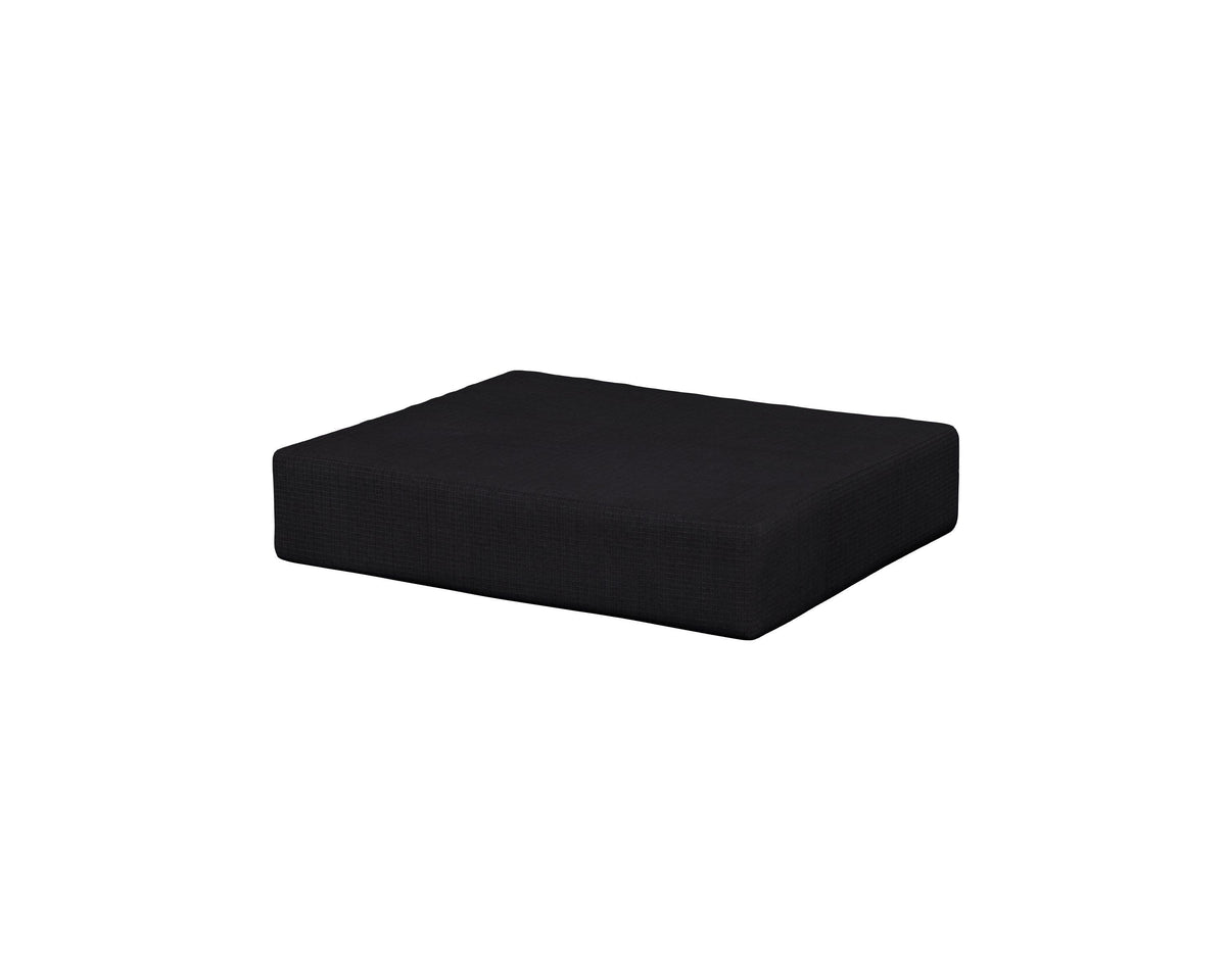 POLYWOOD Acadia Ottoman Cushion in Midnight Linen