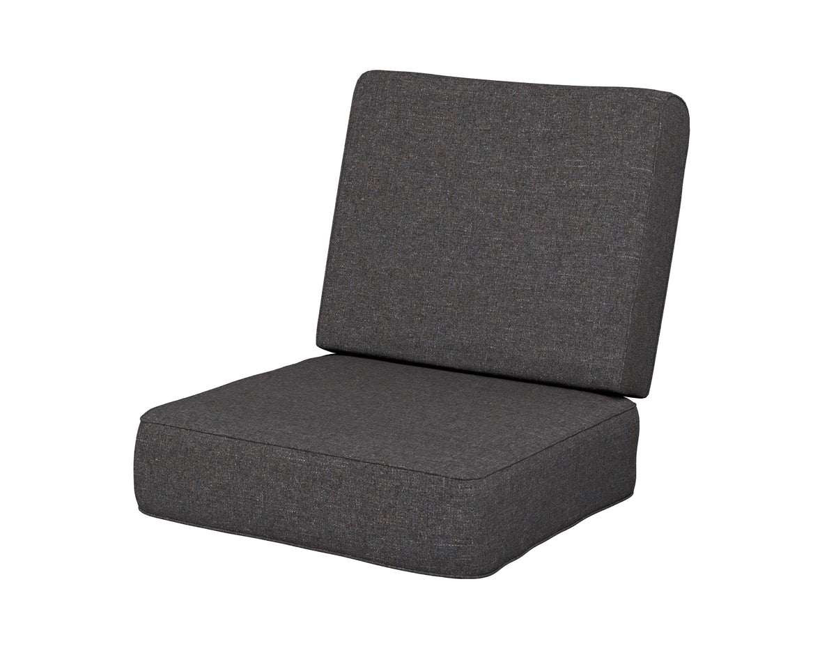 POLYWOOD Ateeva Harbour Seat and Back Cushion in Ash Charcoal