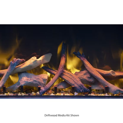 Amantii Tru View Bespoke 3 Sided Electric Fireplace - 85"