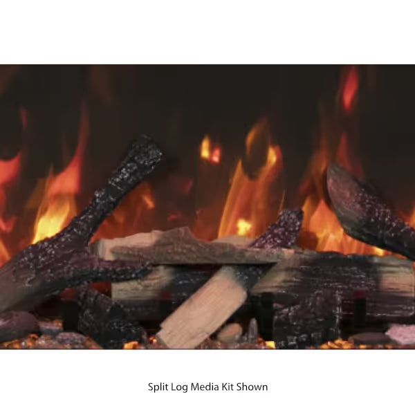 Amantii Tru View Bespoke 3 Sided Electric Fireplace - 85"