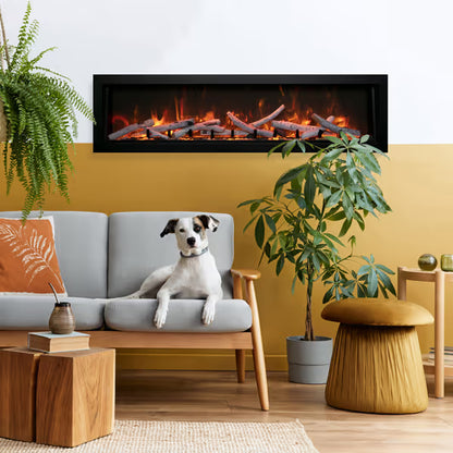 Amantii Deep 40" Extra Tall Built-In Electric Fireplace