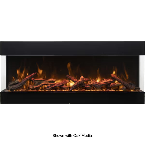 Amantii Tru View Bespoke 3 Sided Electric Fireplace - 85"