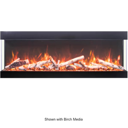 Amantii Tru View Bespoke 3 Sided Electric Fireplace - 85"