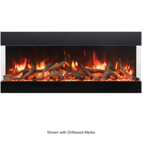Amantii Tru View Bespoke 3 Sided Electric Fireplace - 85"
