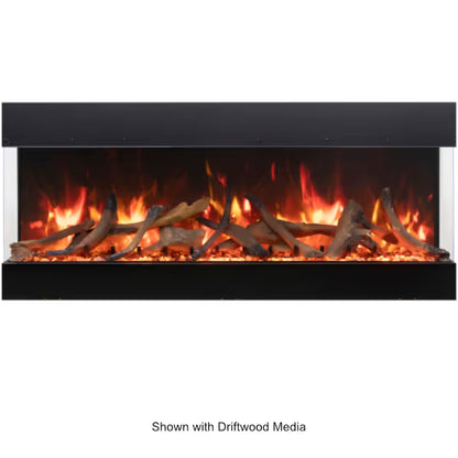 Amantii Tru View Bespoke 3 Sided Electric Fireplace - 85"