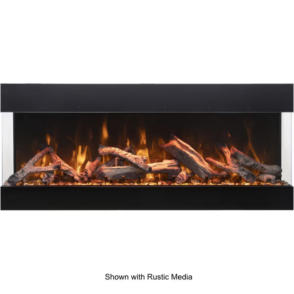 Amantii Tru View Bespoke 3 Sided Electric Fireplace - 85"