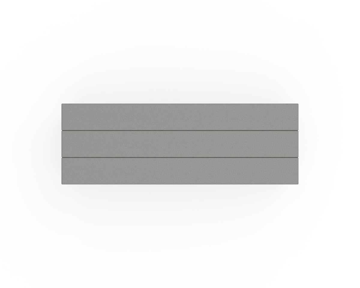 Additional view of the POLYWOOD 48" Planter Bench in Slate Grey
