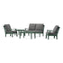 POLYWOOD Braxton 5-Piece Deep Seating Set in Green