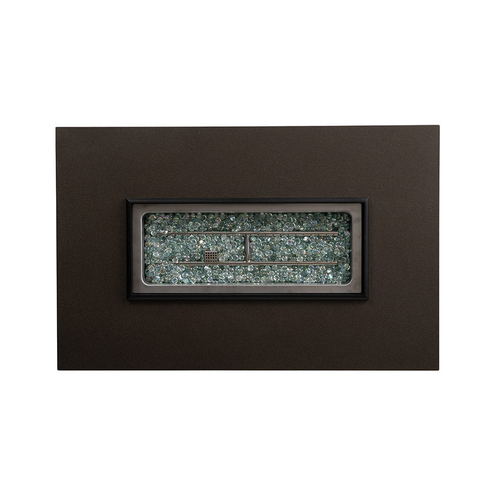 Lloyd Flanders Frontier 50" Rectangular Fire Table, lifestyle photo 1
