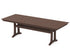 POLYWOOD Farmhouse Trestle 38" x 96" Dining Table in Mahogany