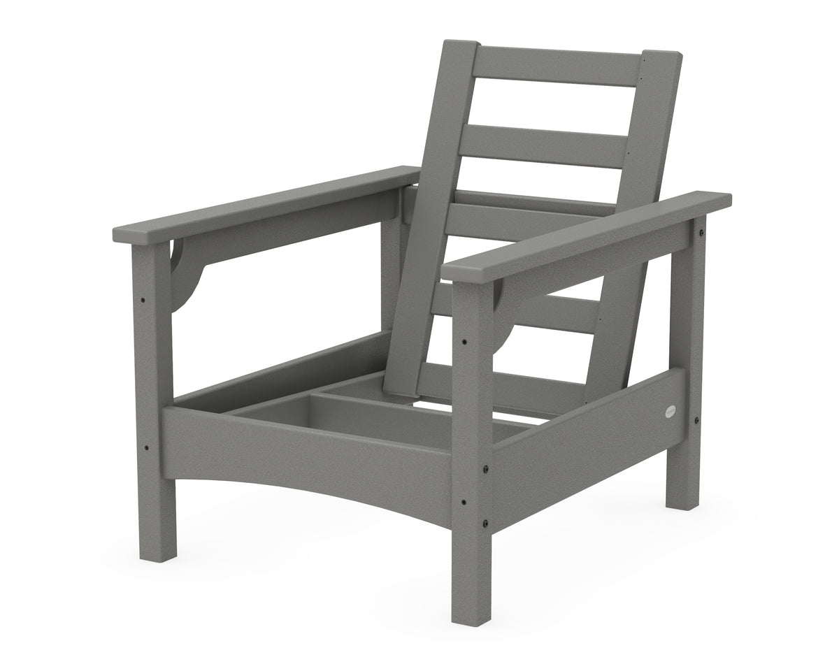 POLYWOOD Club Chair Frame in Slate Grey