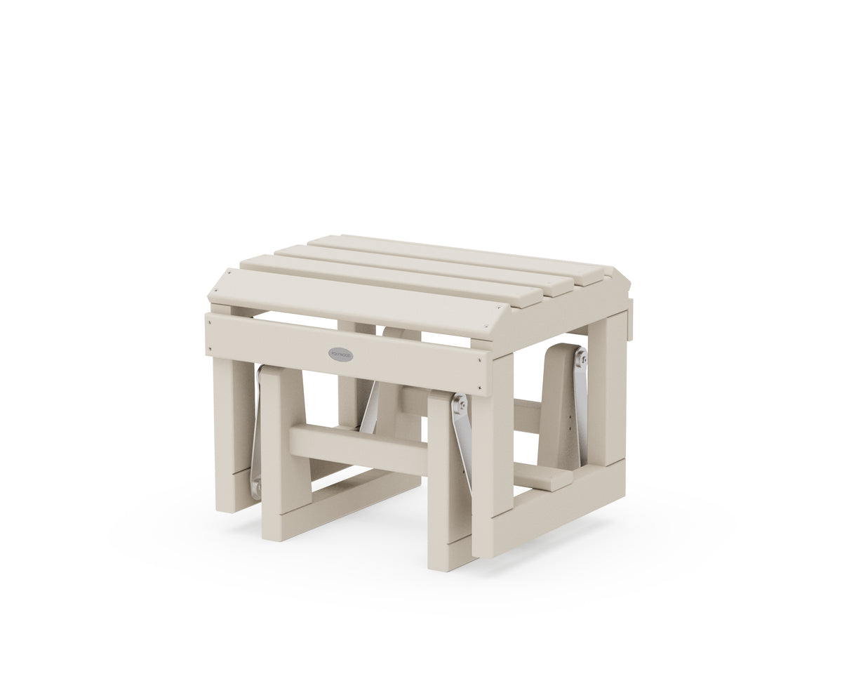 POLYWOOD Classic Adirondack Glider Ottoman in Sand