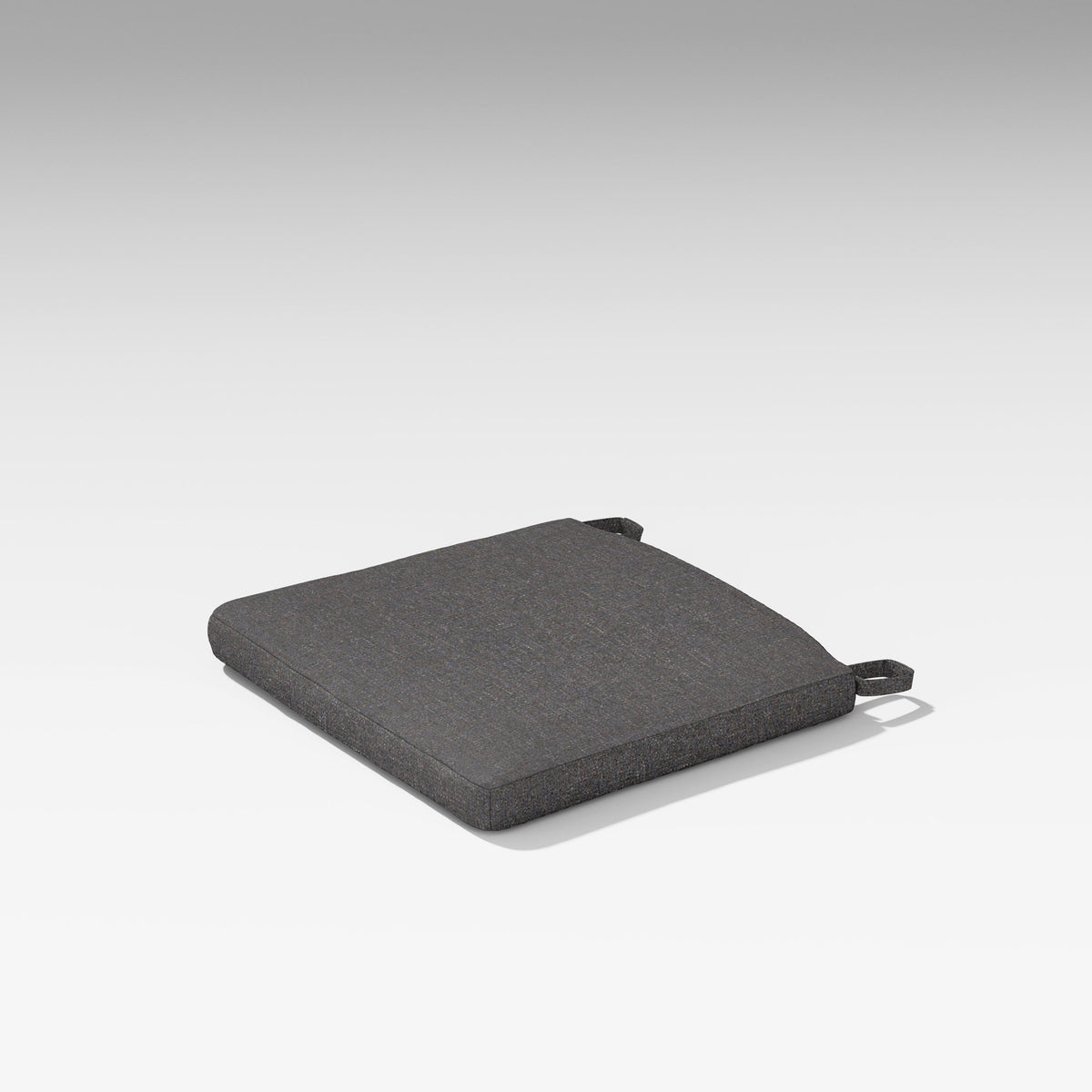 POLYWOOD Estate Dining Seat Pad in Ash Charcoal