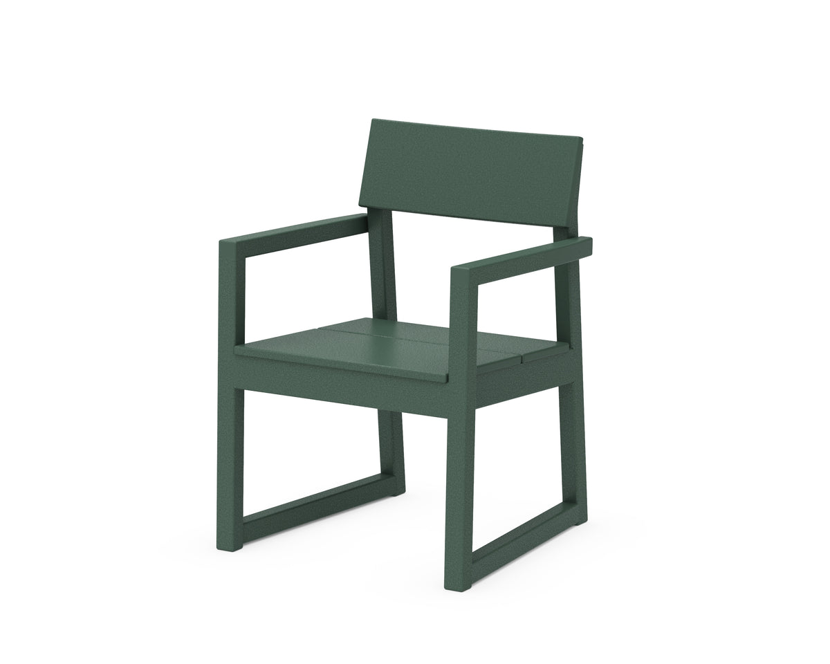 POLYWOOD EDGE Dining Arm Chair in Green