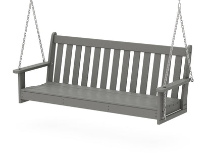 POLYWOOD Vineyard 60" Porch Swing in Slate Grey