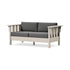POLYWOOD Acadia Deep Seating Loveseat in Sand / Ash Charcoal