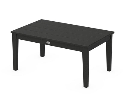 POLYWOOD Newport 22" x 36" Coffee Table in Black