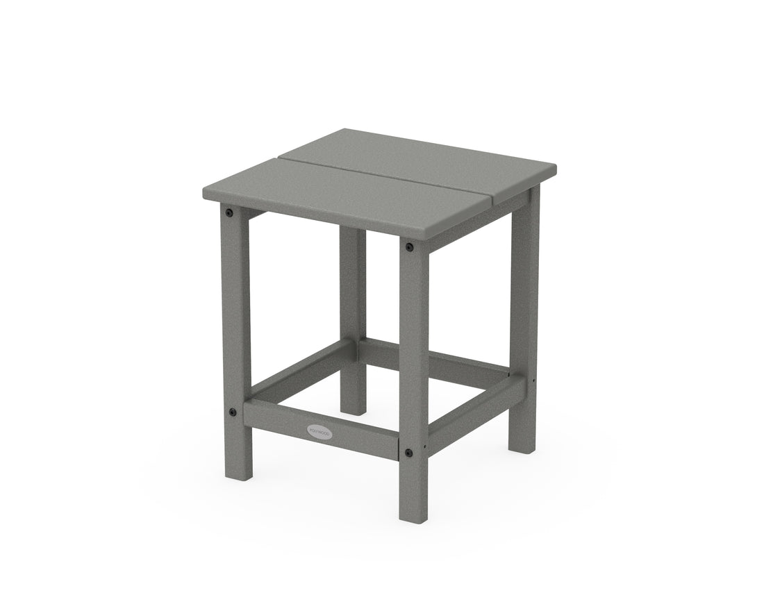POLYWOOD Studio Square Side Table in Slate Grey