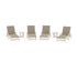 POLYWOOD 6-Piece Coastal Woven Chaise with Arms Lounge Set in Sand / Dune Grass