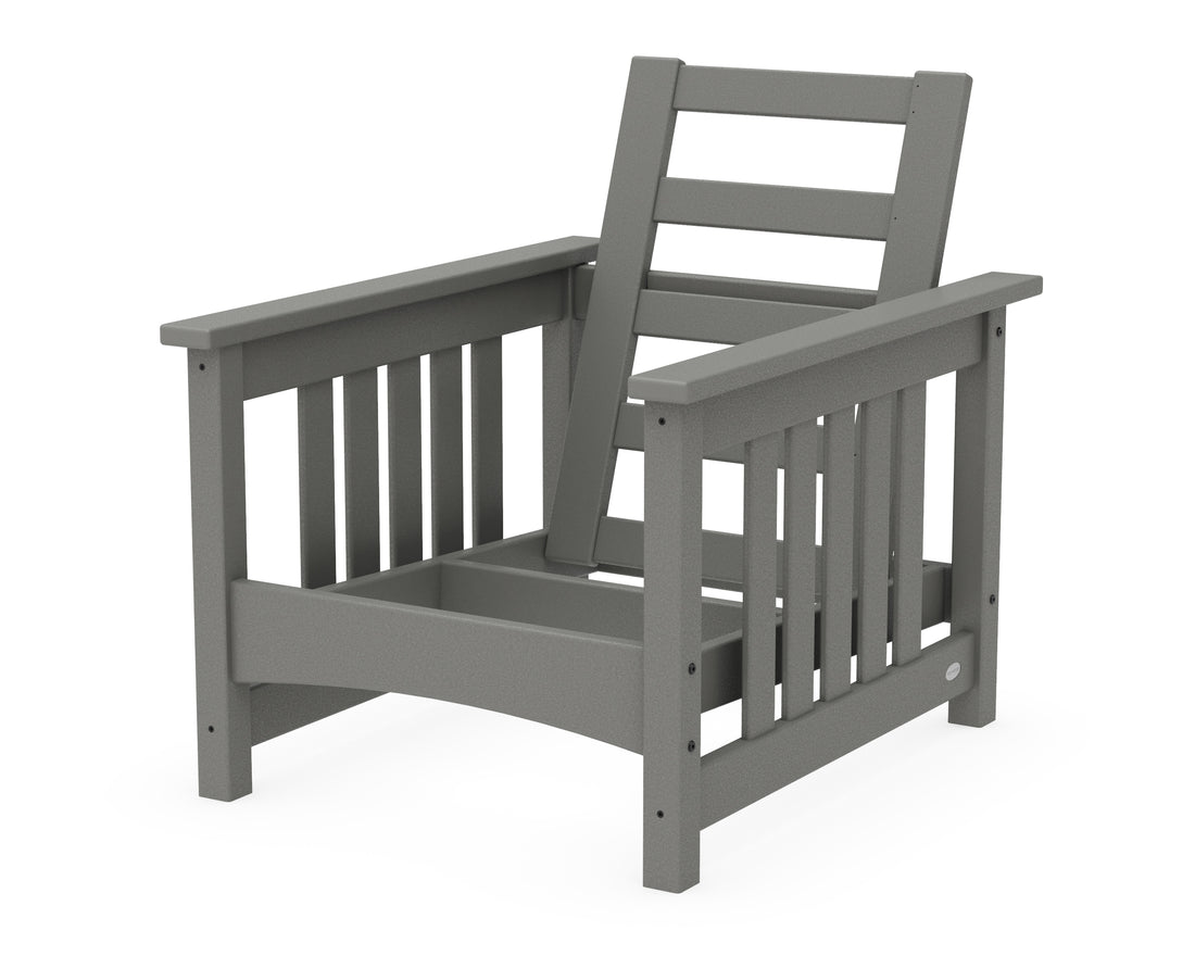 POLYWOOD Club Mission Chair Frame in Slate Grey