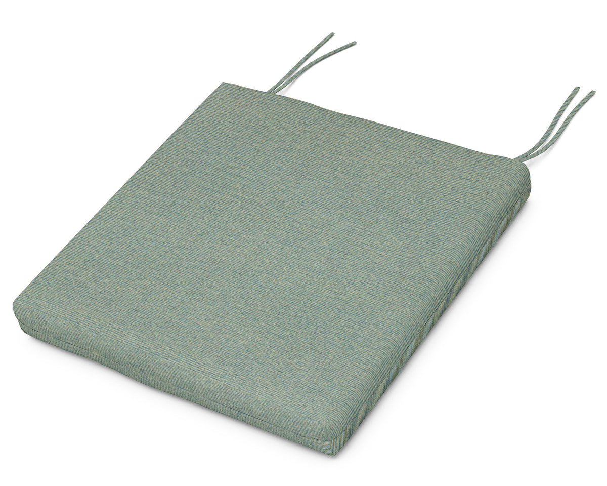 POLYWOOD Classic Oversized Adirondack Seat Pad 17.5"D x 22.25"W x 2.5"H in Deckhand Lagoon