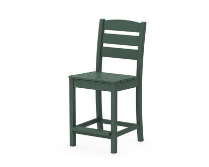 POLYWOOD Lakeside Counter Side Chair in Green