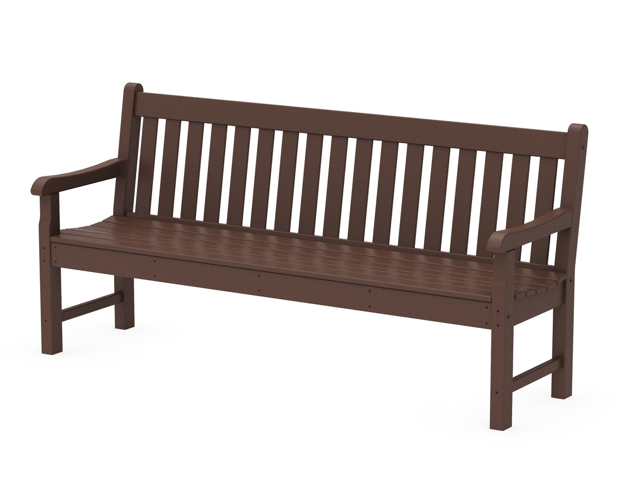 POLYWOOD Rockford 72" Bench in Mahogany