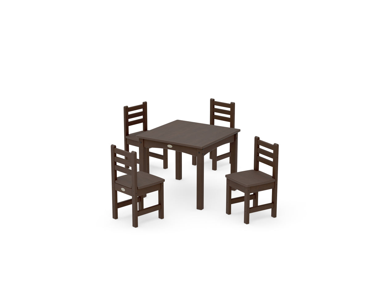 POLYWOOD Lakeside Toddler 5-Piece Dining Set in Kona