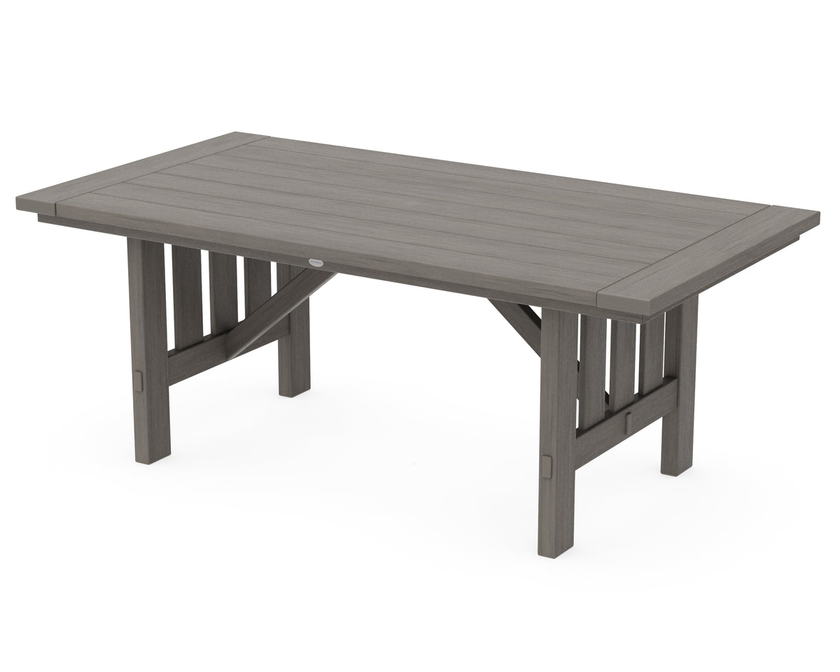 POLYWOOD Mission 39" x 75" Dining Table in Driftwood