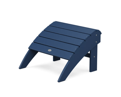 POLYWOOD Vineyard Curveback Adirondack Ottoman in Navy