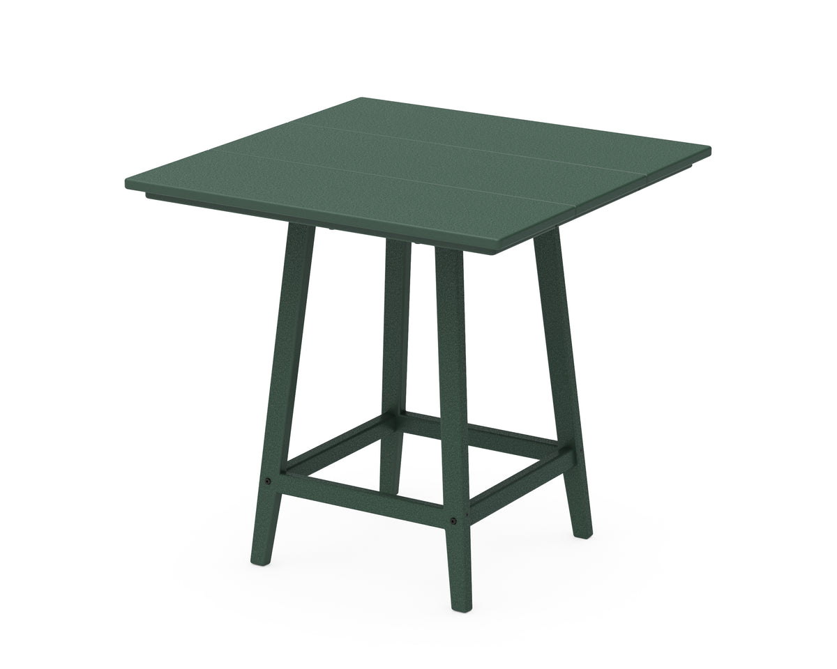 POLYWOOD Studio 30" Square Bistro Table in Green