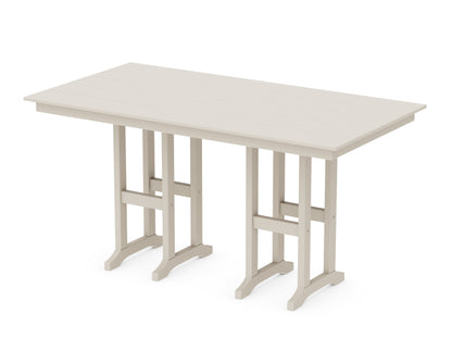 POLYWOOD Farmhouse 37" x 72" Counter Table in Sand