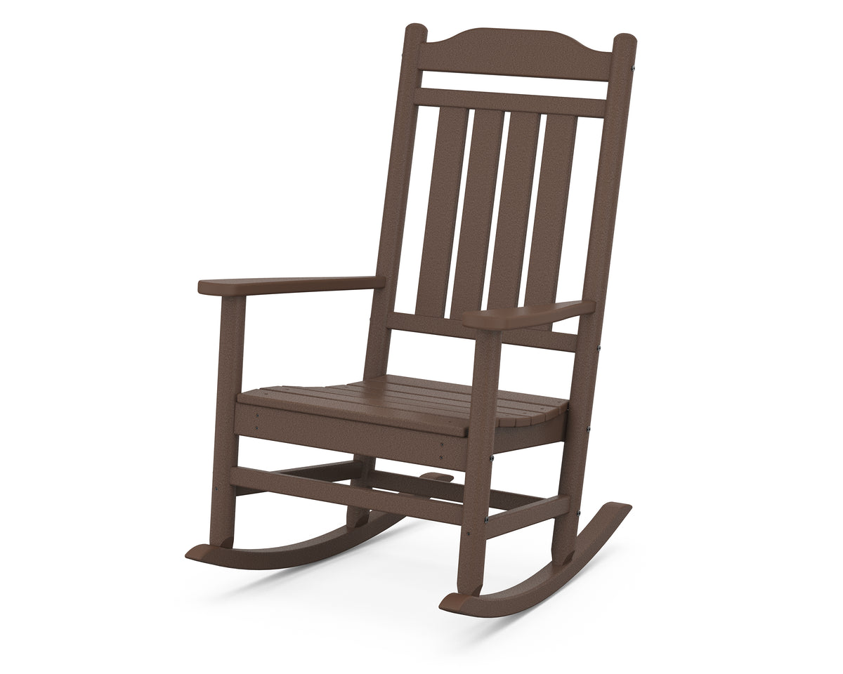 POLYWOOD Cottage Legacy Rocking Chair in Mahogany