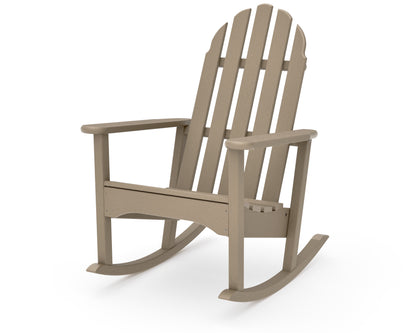 POLYWOOD Classic Adirondack Rocking Chair in Vintage Sahara