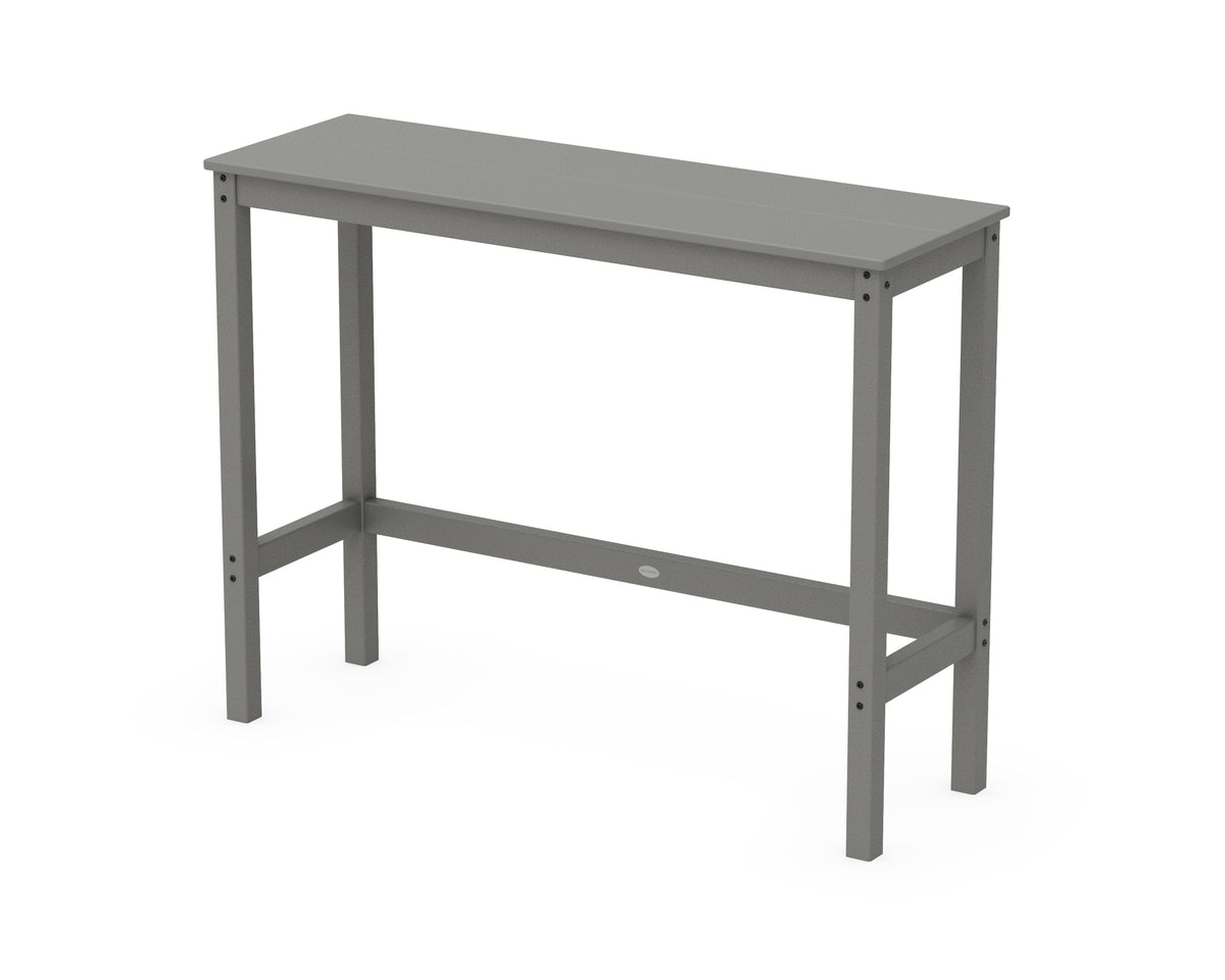 POLYWOOD Studio Balcony Bar Table in Slate Grey